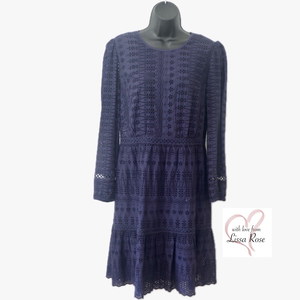 Eyelet Flutter-hem Dress (J. Crew)